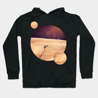 Dune, Arrakis With Two Moons, Minimalist Movie Design Hoodie